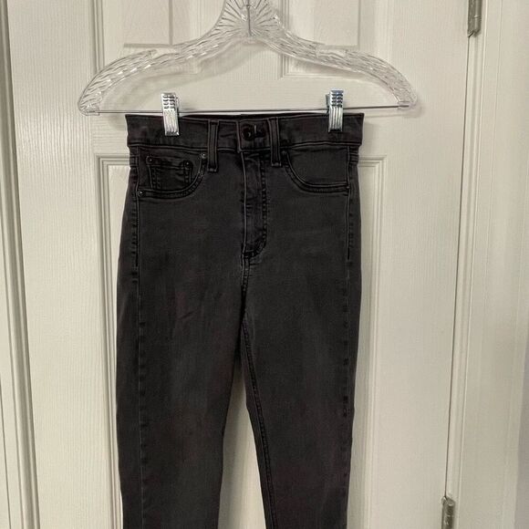 Rag & Bone High Rise Ankle Skinny Jeans Size 24 Black RANTI Modal Blend - Picture 10 of 10